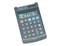 Canon LS-39E - Calculatrice de poche - 8 chiffres - panneau solaire, pile - gris foncé 4046A014