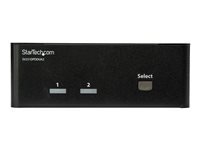 StarTech.com Switch KVM DisplayPort double affichage à 2 ports - 4K 60 Hz (SV231DPDDUA2) - Commutateur écran-clavier-souris/audio/USB - 2 x KVM / audio / USB - 1 utilisateur local - de bureau - CA 120/230 V / CC 12 V - pour P/N: SVA12M2NEUA, SVA12M5NA SV231DPDDUA2