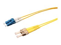 Uniformatic - Câble réseau - mode unique LC (M) pour mode unique ST (M) - 1 m - fibre optique - 9 / 125 micromètres - OS2 - sans halogène - jaune 21761