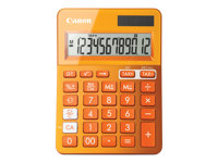 Canon LS-123K - Calculatrice de bureau - 12 chiffres - panneau solaire, pile - orange métallisé 9490B004