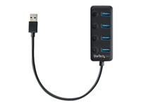 StarTech.com Hub USB 3.0 à 4 ports avec interrupteurs marche/arrêt pour chaque port USB - Multiprise USB 3.0 vers 4x USB-A (HB30A4AIB) - Concentrateur (hub) - 4 x USB 3.1 Gen 1 - de bureau - pour P/N: HB30C4AIB HB30A4AIB