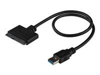 StarTech.com Câble adaptateur USB 3.0 vers SATA III pour HDD/SSD SATA 2,5" avec UASP - Convertisseur USB vers SATA pour disque dur - Noir - Contrôleur de stockage - 2.5" - SATA 6Gb/s - USB 3.0 USB3S2SAT3CB