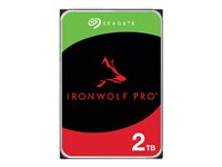 Seagate IronWolf Pro ST2000NT001 - Disque dur - 2 To - interne - 3.5" - SATA 6Gb/s - 7200 tours/min - mémoire tampon : 256 Mo - avec 3 ans de Seagate Rescue Data Recovery ST2000NT001