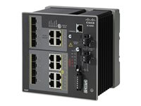 Cisco Industrial Ethernet 4000 Series - Commutateur - Géré - 4 x Gigabit SFP + 8 x 10/100/1000 (PoE+) + 4 x SFP Gigabit combiné - Montage sur rail DIN - PoE+ - DC power - reconditionné - Conformité TAA IE40004GS8GP4GE-RF