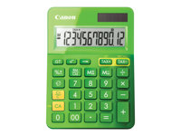 Canon LS-123K - Calculatrice de bureau - 12 chiffres - panneau solaire, pile - vert métallisé 9490B002