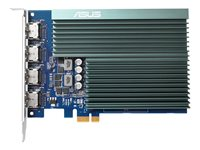 ASUS GT730-4H-SL-2GD5 - Carte graphique - GF GT 730 - 2 Go GDDR5 - PCIe 2.0 - 4 x HDMI - san ventilateur 90YV0H20-M0NA00