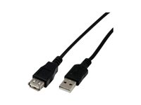 MCL - Rallonge de câble USB - USB (M) pour USB (F) - USB 2.0 - 5 m - noir MC922AMF-5M/N