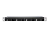 QNAP TR-004U - Baie de disques - 4 Baies (SATA-300) - USB 3.1 Gen 1 (externe) - rack-montable - 1U TR-004U