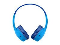 Belkin SoundForm Mini - Écouteurs avec micro - sur-oreille - Bluetooth - sans fil - jack 3,5mm - bleu AUD002BTBL