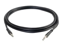 C2G Slim 6ft Slim Aux 3.5mm Audio Cable - M/M - Câble audio - mini-phone stereo 3.5 mm mâle pour mini-phone stereo 3.5 mm mâle - 1.83 m - blindé - noir 22601