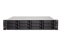 QNAP TL-R1200C-RP - Baie de disques - 12 Baies (SATA-600) - USB 3.2 Gen 2 (externe) - rack-montable - 2U TL-R1200C-RP