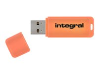 Integral Neon - Clé USB - 8 Go - USB 2.0 - orange INFD8GBNEONOR