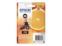 Epson 33XL - 8.1 ml - XL - photo noire - original - emballage coque avec alarme radioélectrique/ acoustique - cartouche d'encre - pour Expression Home XP-635, 830; Expression Premium XP-530, 540, 630, 635, 640, 645, 830, 900 C13T33614022