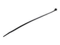 StarTech.com 10"(25cm) Cable Ties, 1/8"(4mm) wide, 2-5/8"(68mm) Bundle Diameter, 50lb(22kg) Tensile Strength, Nylon Self Locking Zip Ties w/ Curved Tip, 94V-2/UL Listed, 100 Pack, Black - Nylon 66 Plastic - TAA (CBMZT10B) - Attache câble - 25.4 cm - noir - Conformité TAA (pack de 100) CBMZT10B