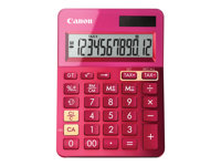 Canon LS-123K - Calculatrice de bureau - 12 chiffres - panneau solaire, pile - rose métallisé 9490B003